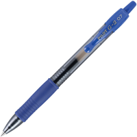 Pilot G2 Retractable Gel Ink Rollerball Pen Fine Point Blue 1x